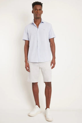 CAMISA REGULAR MANGA CURTA AZUL