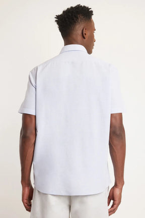 CAMISA REGULAR MANGA CURTA AZUL