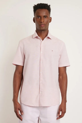 CAMISA REGULAR MANGA CURTA CORAL