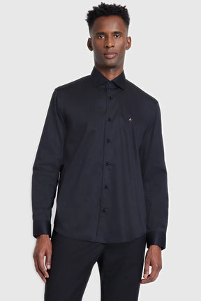 CAMISA SLIM TRICOLINE FIO 60 PRETO