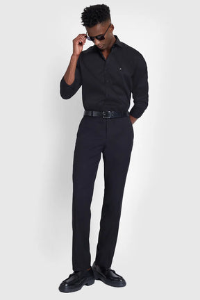 CAMISA SLIM TRICOLINE FIO 60 PRETO