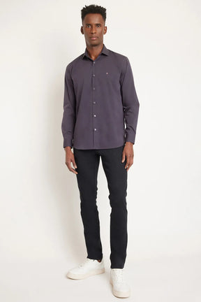 CAMISA REGULAR FIL A FIL GRAFITE