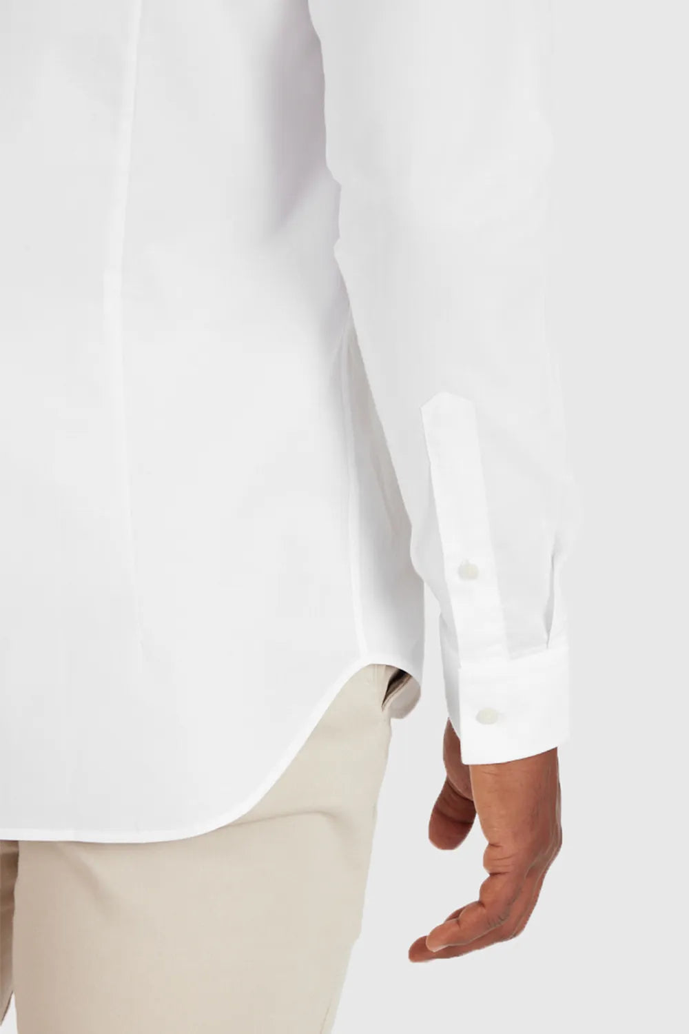 CAMISA MANGA LONGA COSMO SLIM SARJA PIMA BRANCO