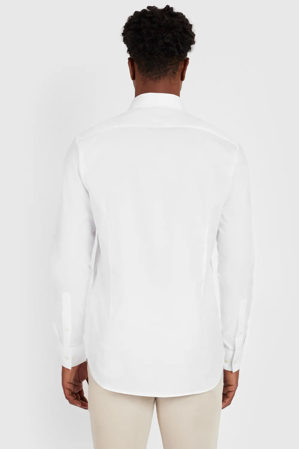 CAMISA MANGA LONGA COSMO SLIM SARJA PIMA BRANCO
