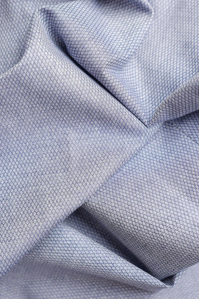 CAMISA SLIM TRICOLINE MAQUINETADO FIO 50 AZUL ESCURO