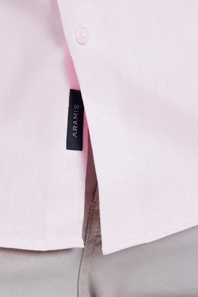 CAMISA REGULAR TRICOLINE MAQUINETADO FIO 40 ROSA
