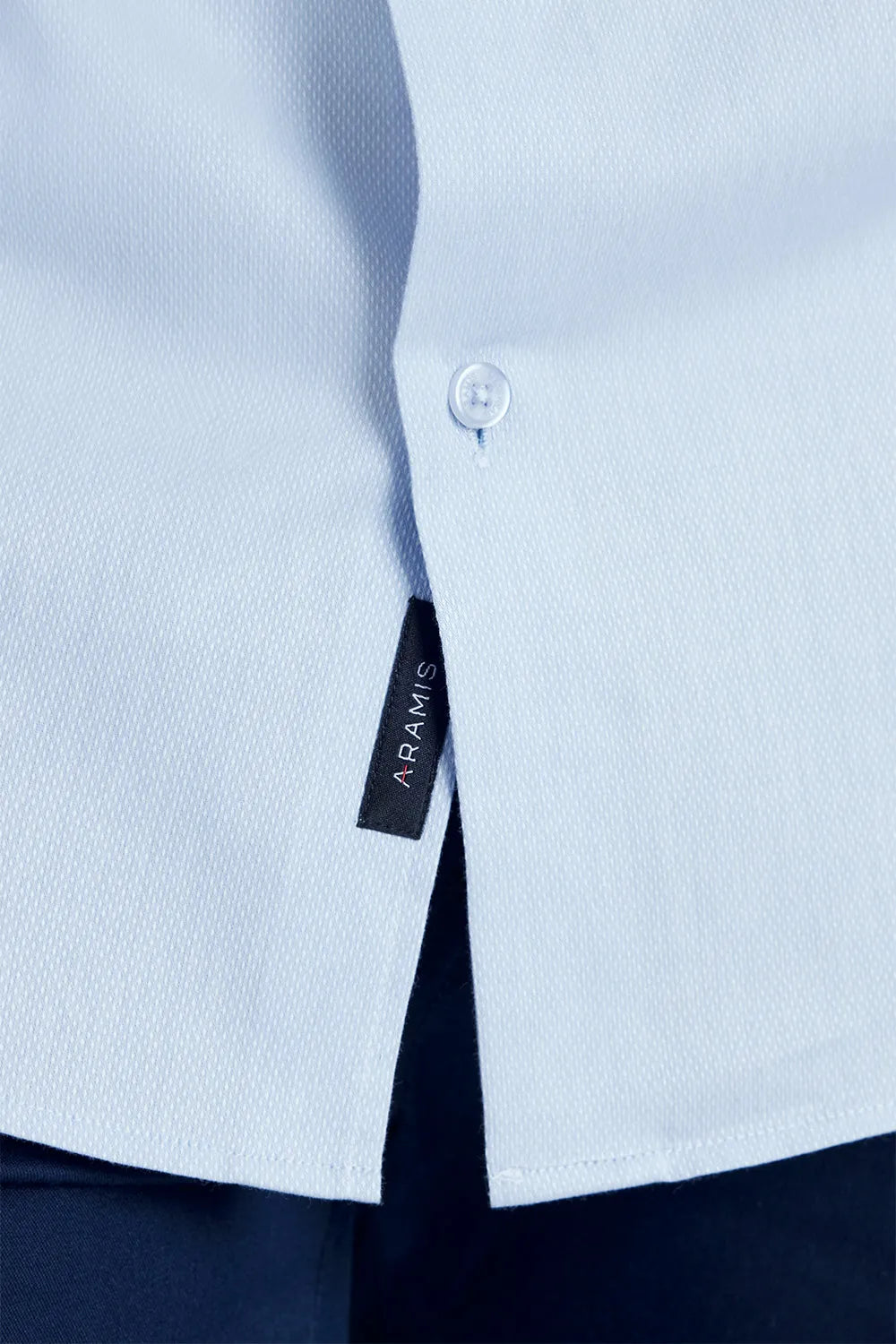 CAMISA REGULAR TRICOLINE MAQUINETADO FIO 40 AZUL