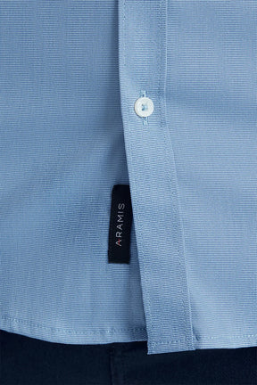 CAMISA MANGA LONGA COSMO SLIM OXFORD STRETCH AZUL