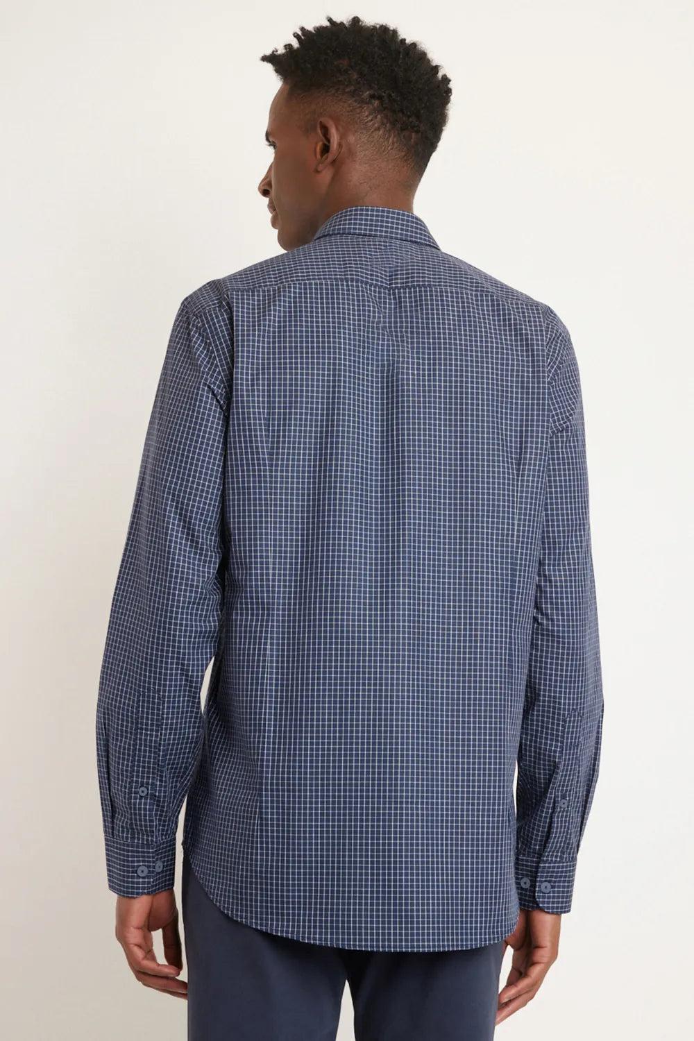 CAMISA TRICOLINE XADREZ MARINHO