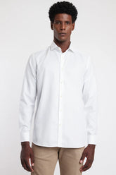 Camisa Manga Longa Cosmo Slim Em Sarja De Algodão Egípcio Cinza