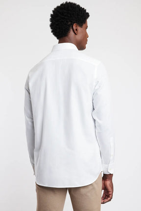 Camisa Manga Longa Cosmo Slim Em Sarja De Algodão Egípcio Cinza