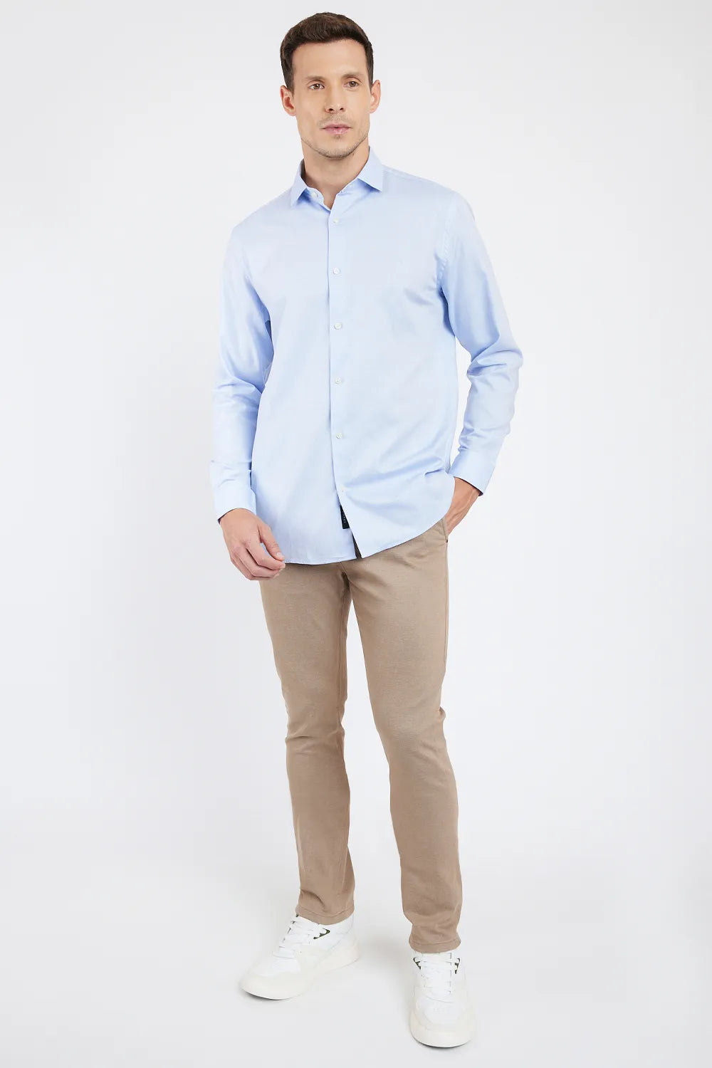 CAMISA MANGA LONGA COSMO SLIM EM SARJA