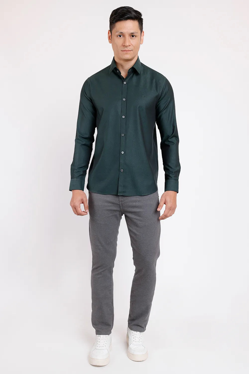 CAMISA MANGA LONGA COSMO SLIM EM SARJA