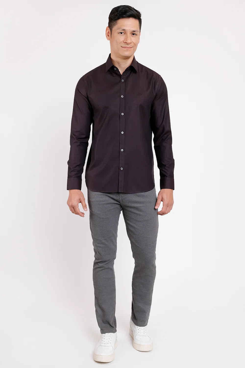 CAMISA MANGA LONGA COSMO SLIM EM SARJA