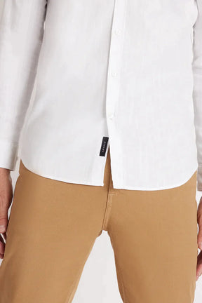CAMISA SLIM COTTON SLUB OFF WHITE