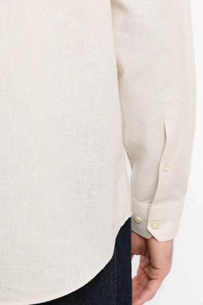 CAMISA REGULAR CAMBRAIA LINHO ALGODÃO NATURAL