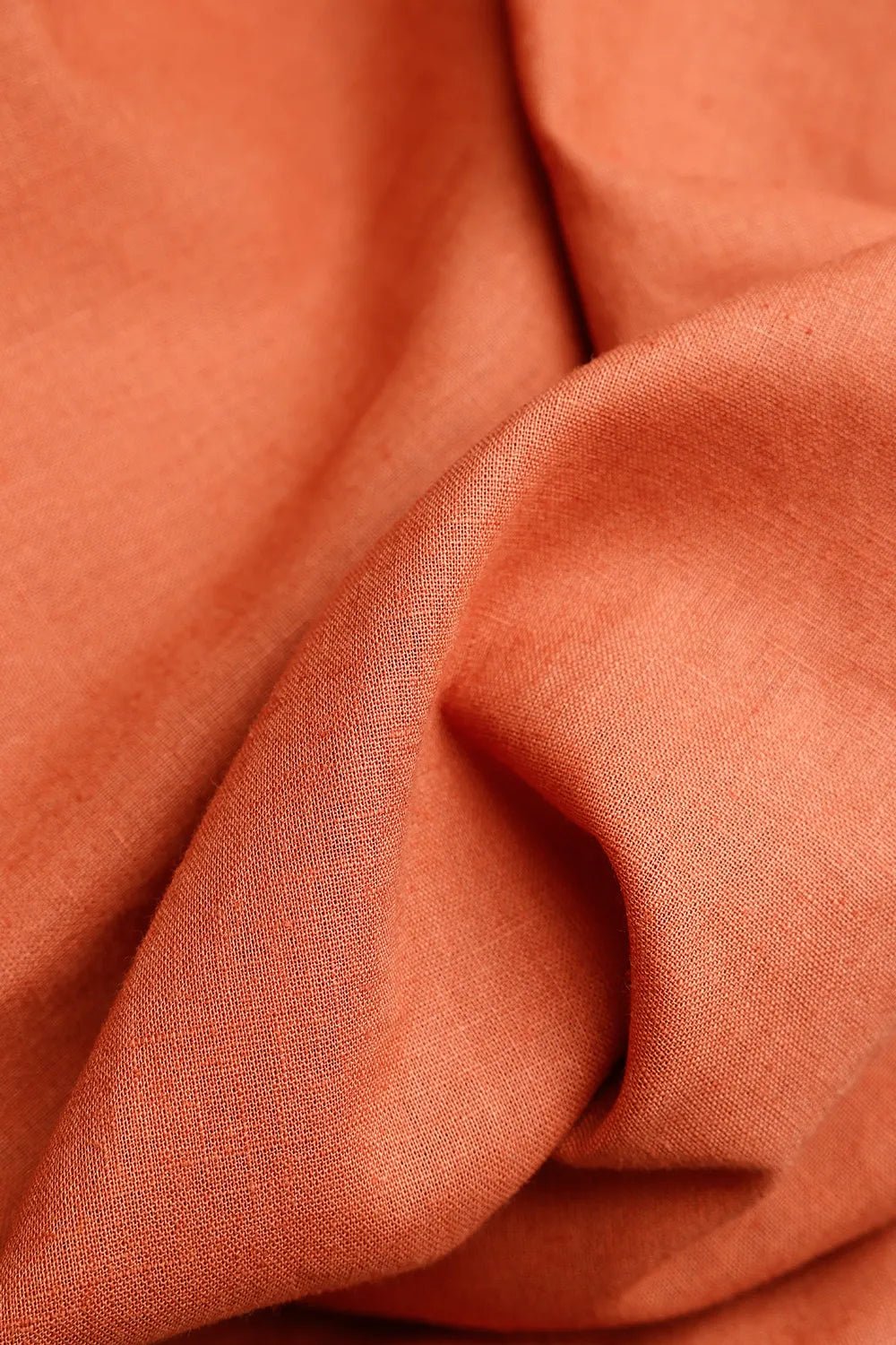 CAMISA REGULAR CAMBRAIA LINHO ALGODÃO TELHA