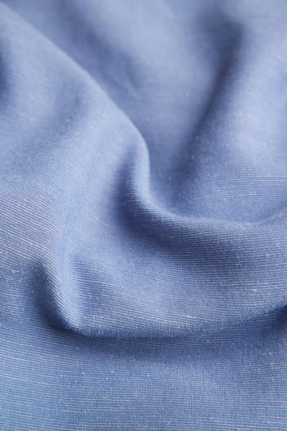 CAMISA SLIM LINEN SLUB AZUL