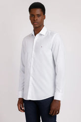 CAMISA SLIM TRICOLINE MAQUINETADA BRANCO