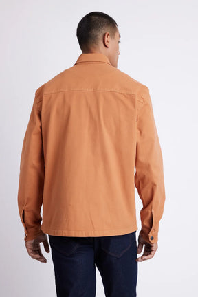 CAMISA MANGA LONGA OVERSHIRT AMPLA COLOR CASTOR