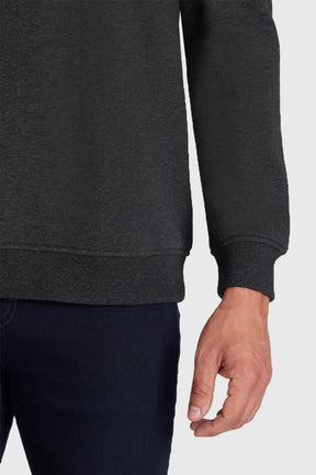 MOLETOM DE MALHA GOLA CARECA CHUMBO