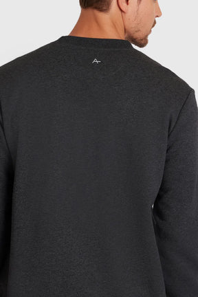 MOLETOM DE MALHA GOLA CARECA CHUMBO