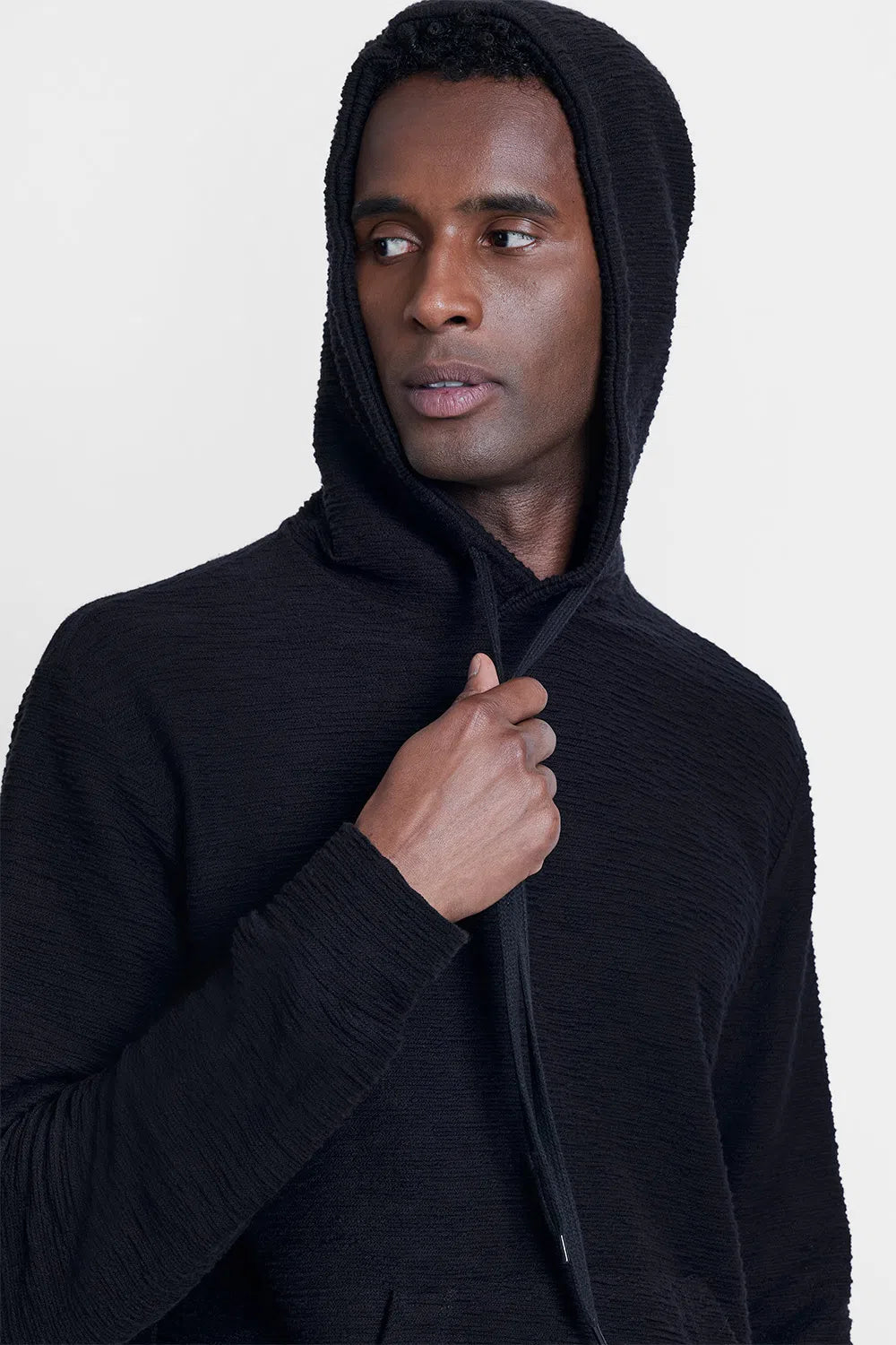 MOLETOM COM CAPUZ WAVE PRETO