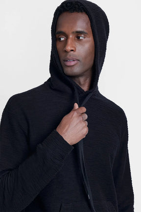 MOLETOM COM CAPUZ WAVE PRETO