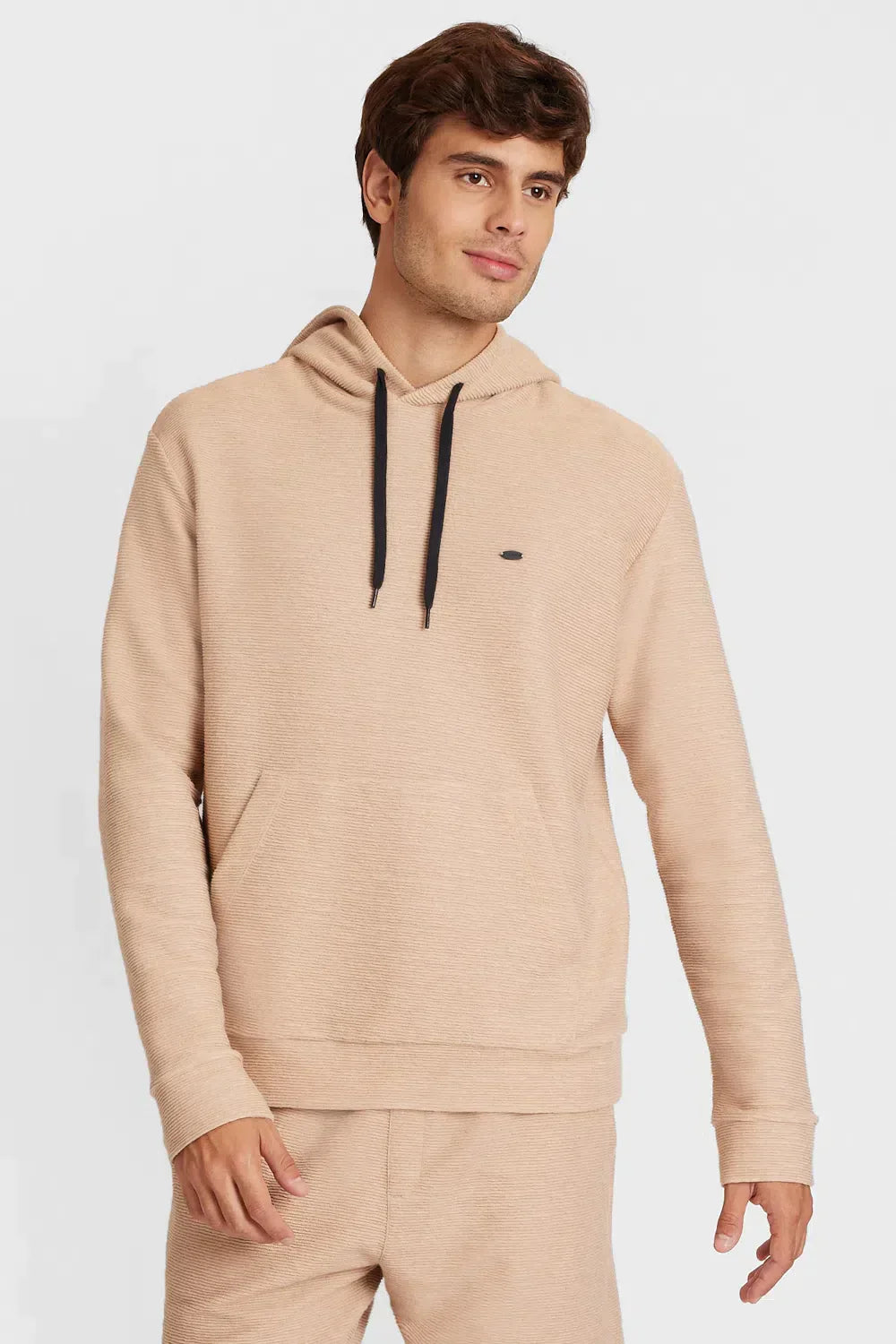 MOLETOM COM CAPUZ WAVE CARAMELO