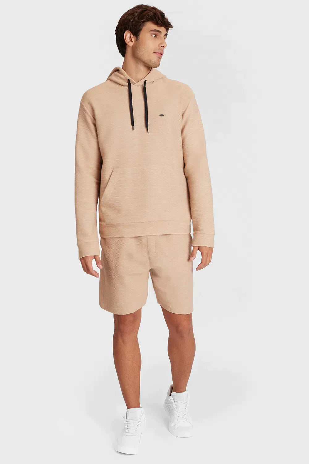 MOLETOM COM CAPUZ WAVE CARAMELO