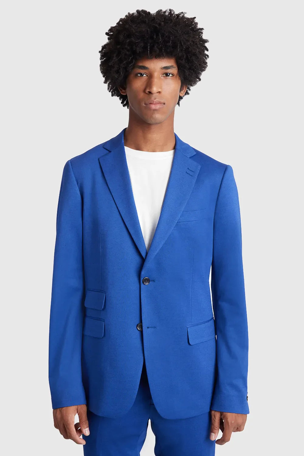 PALETÓ SUPER SLIM MALHA AZUL BIC