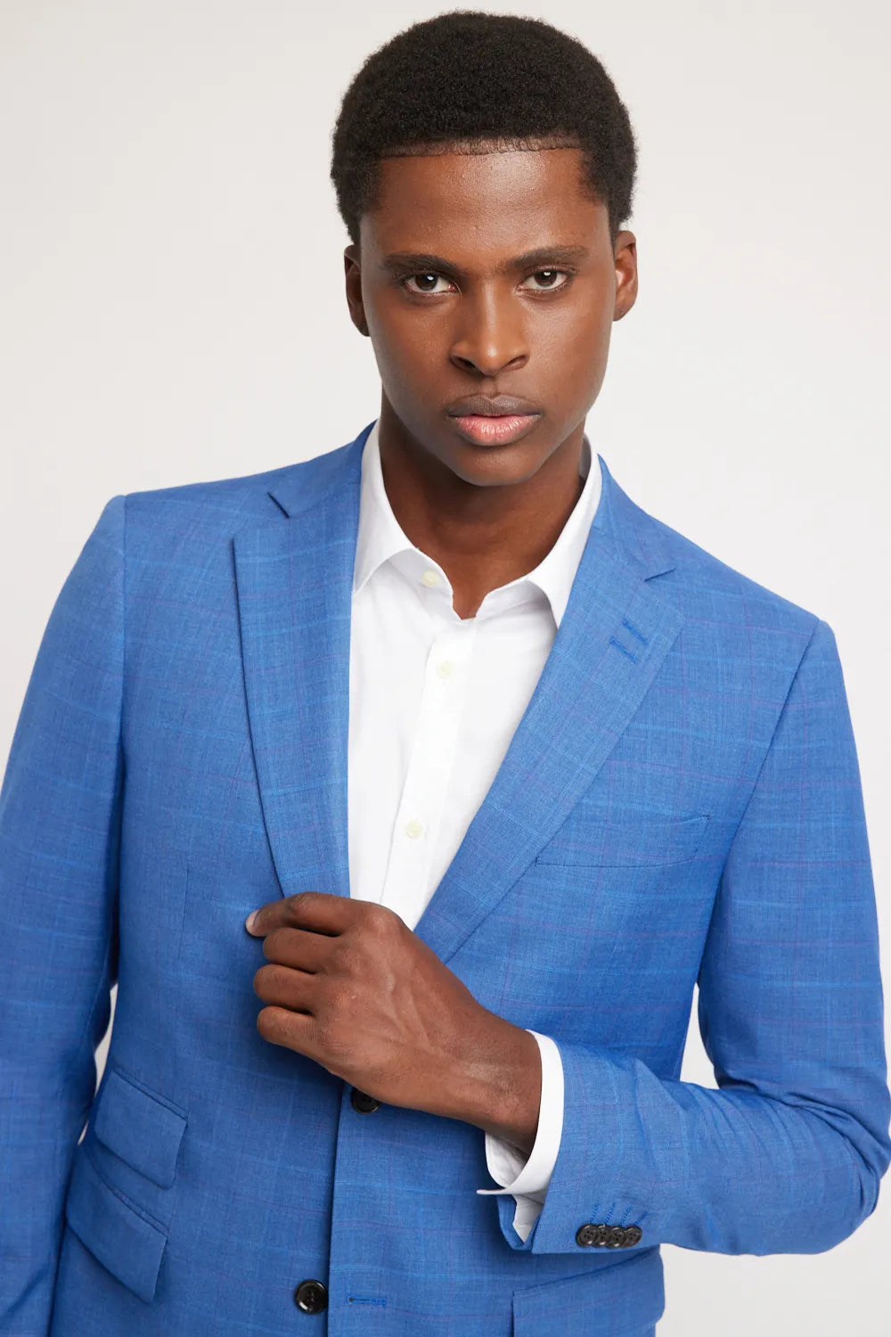 PALETÓ SUPER SLIM FLAME XADREZ AZUL