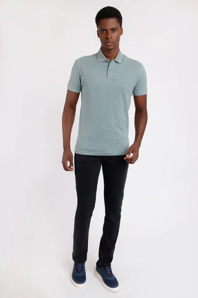 POLO MANGA CURTA FLAME VERDE AGUA