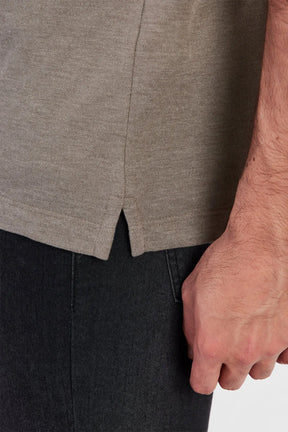 POLO MANGA CURTA PEITILHO DUPLO VERDE MILITAR