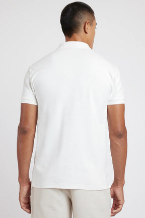 POLO SUEDINE CANELADO OFF WHITE