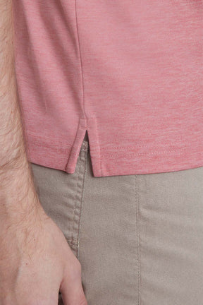 POLO INTERLOCK TECH MANGA CURTA VERMELHO