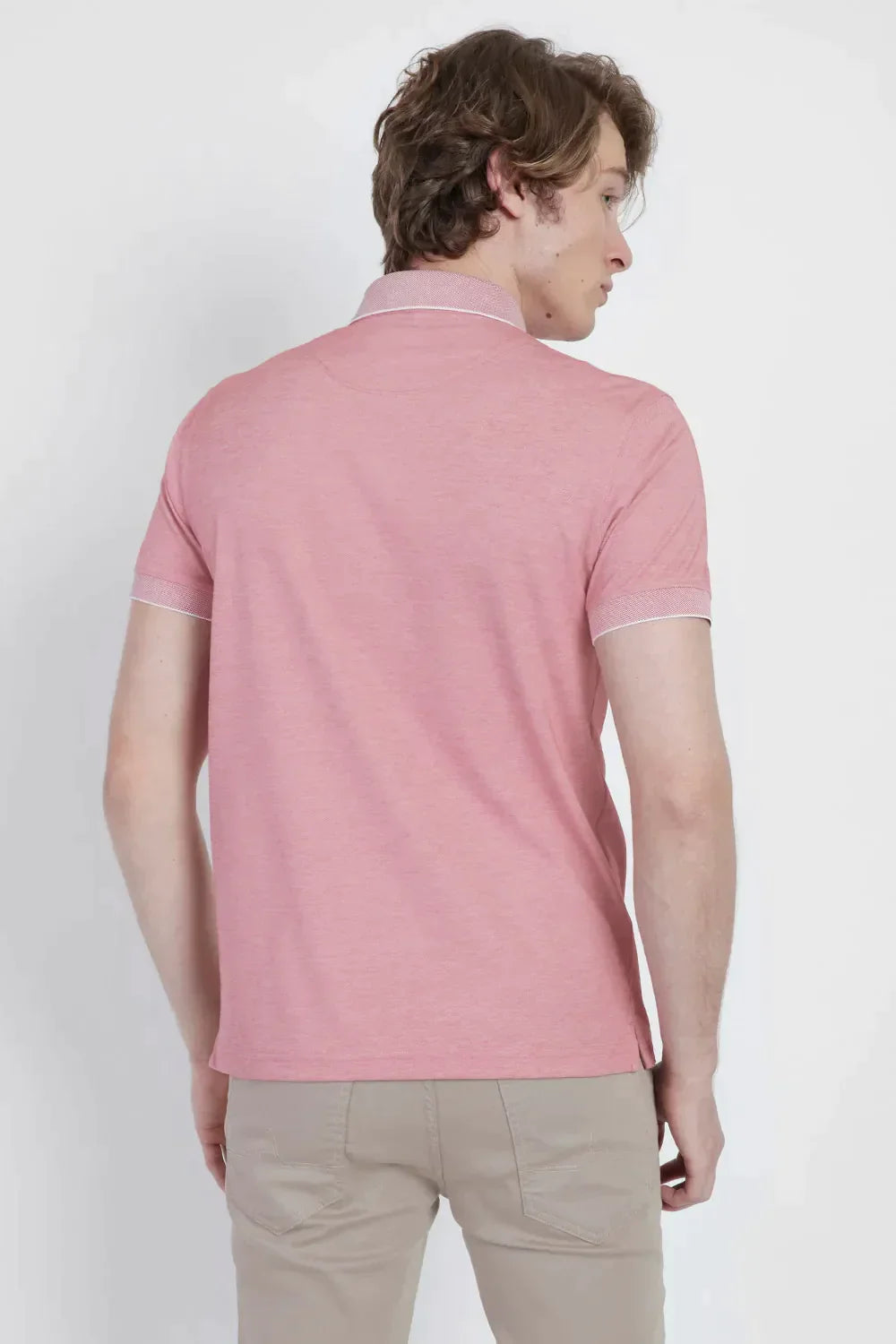 POLO INTERLOCK TECH MANGA CURTA VERMELHO