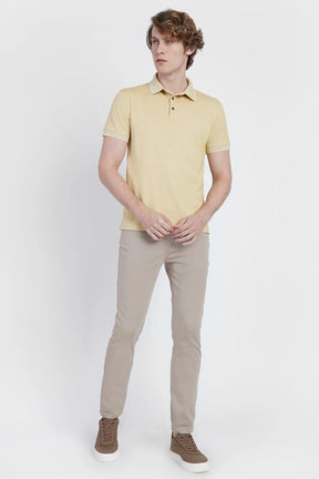 POLO INTERLOCK TECH MANGA CURTA AMARELO 110