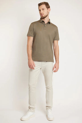 POLO INTERLOCK TECH MANGA CURTA MUSGO 112