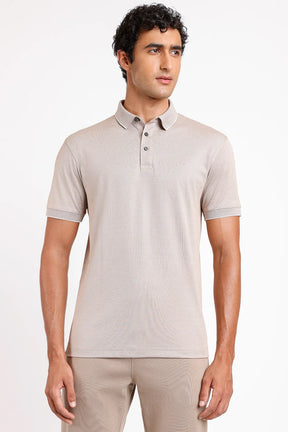 POLO INTERLOCK TECH MANGA CURTA CÁQUI SAFARI