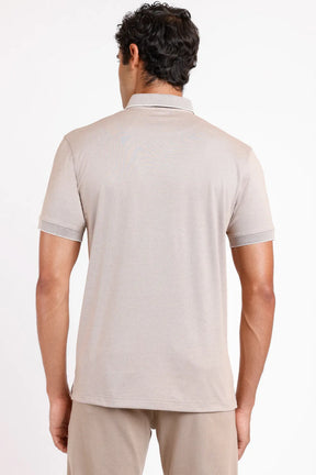POLO INTERLOCK TECH MANGA CURTA CÁQUI SAFARI