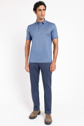 POLO INTERLOCK TECH MANGA CURTA MARINHO