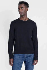 TRICOT MANGA LONGA GOLA CARECA PRETO