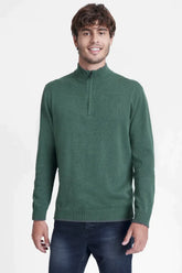 TRICOT MANGA LONGA 1/2 ZÍPER SURTON VERDE MILITAR