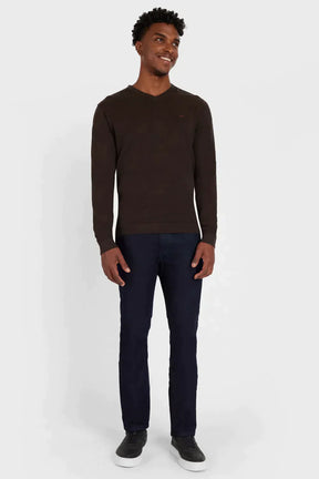 TRICOT MANGA LONGA GOLA V CAFE