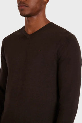 TRICOT MANGA LONGA GOLA V CAFE