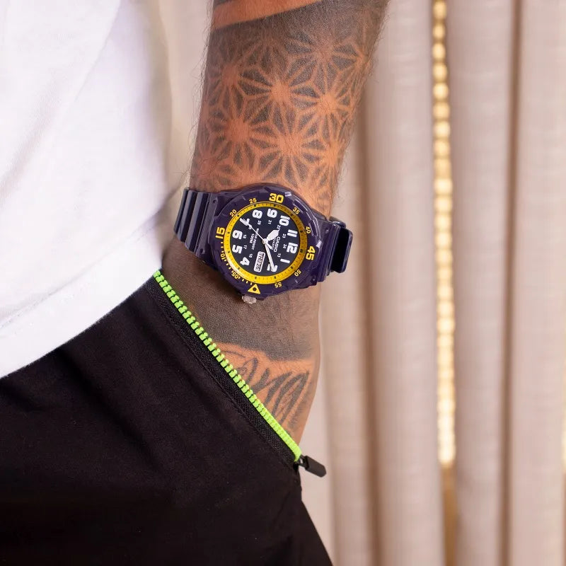 RELÓGIO MASCULINO CASIO ESPORTIVO ANALÓGICO A PROVA D'ÁGUA MRW-200HC-2BVDF