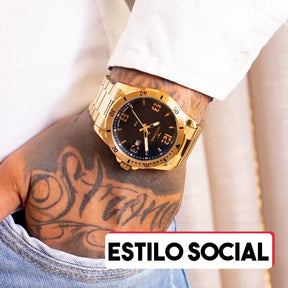 RELÓGIO MASCULINO TECHNOS MILITAR ANALÓGICO COM CALENDÁRIO 2115MYO/1P