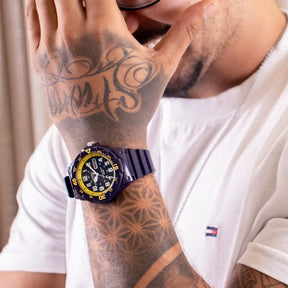 RELÓGIO MASCULINO CASIO ESPORTIVO ANALÓGICO A PROVA D'ÁGUA MRW-200HC-2BVDF