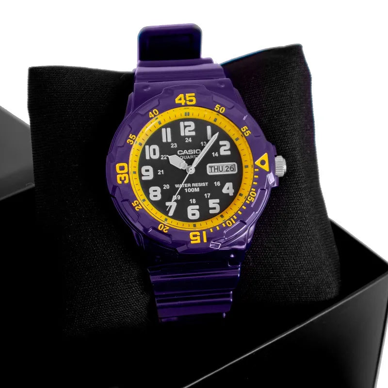 RELÓGIO MASCULINO CASIO ESPORTIVO ANALÓGICO A PROVA D'ÁGUA MRW-200HC-2BVDF